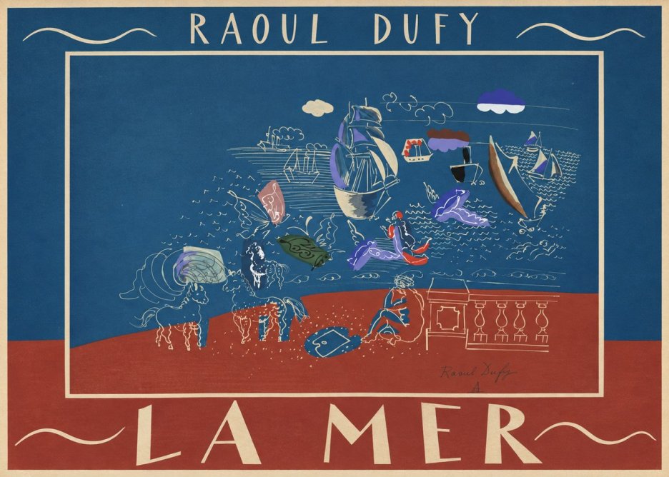 Raoul Dufy La Mer No3 - Poszter