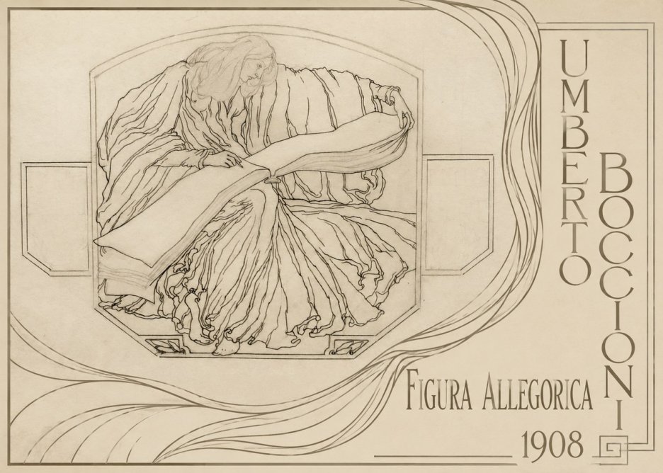 Umberto Boccioni Figura Allegorica No2 - Poszter