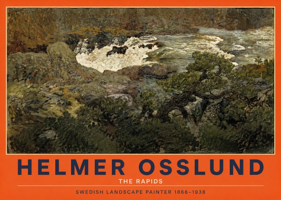 Helmer Osslund The Rapids No2 - Poszter