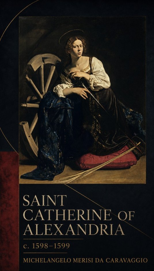 Michelangelo Merisi da Caravaggio Saint Catherine of Alexandria II No6 - Poszter