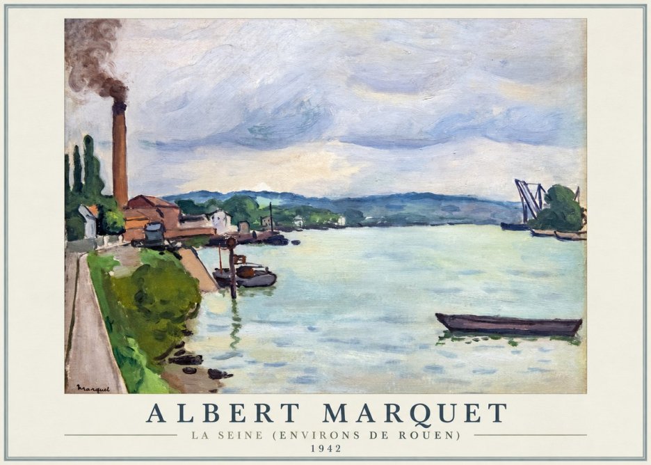 Albert Marquet La Seine (Environs De Rouen) No1 - Poszter