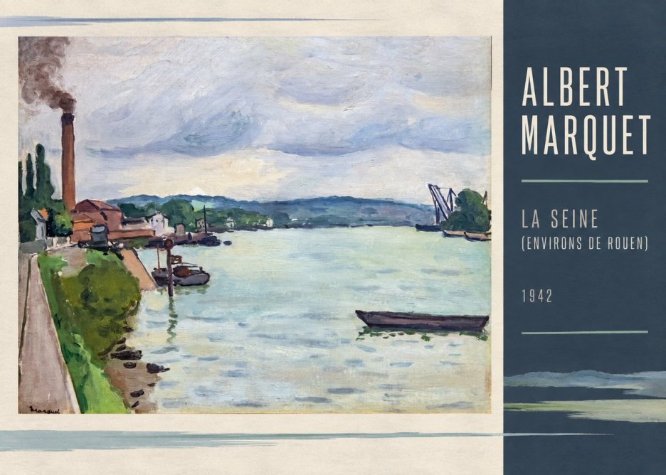 Albert Marquet La Seine (Environs De Rouen) No2 - Poszter