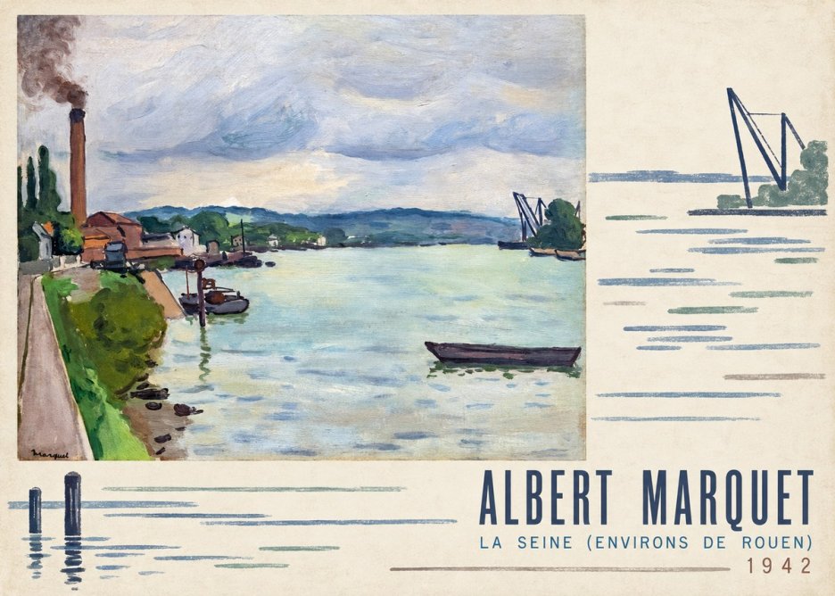 Albert Marquet La Seine (Environs De Rouen) No4 - Poszter