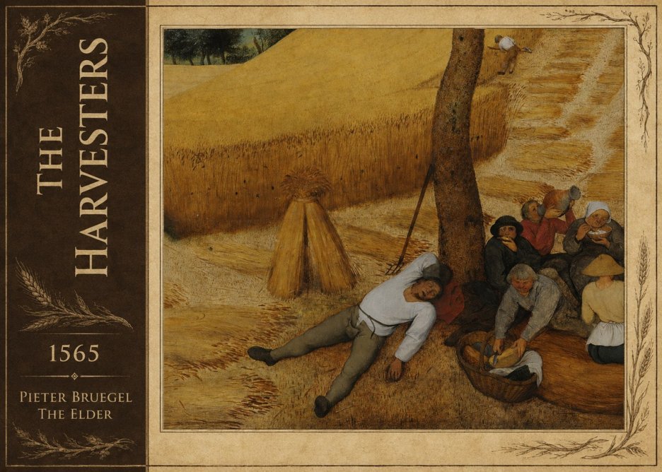 Pieter Bruegel The Harvesters V No2 - Poszter