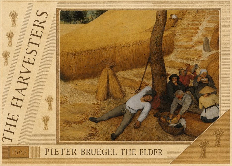Pieter Bruegel The Harvesters V No6 - Poszter