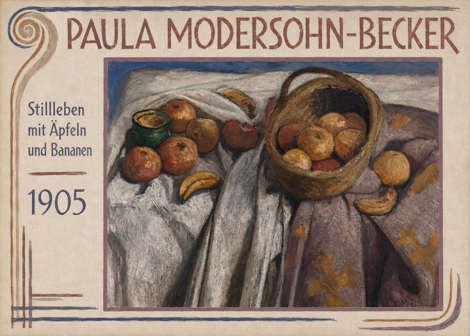 Paula Modersohn-Becker Stillleben Mit Äpfeln Und Bananen No1 - Poszter