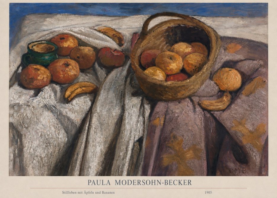 Paula Modersohn-Becker Stillleben Mit Äpfeln Und Bananen No6 - Poszter