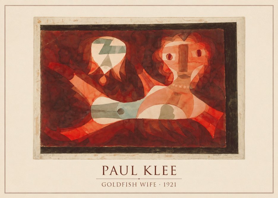 Paul Klee Goldfish Wife No5 - Poszter