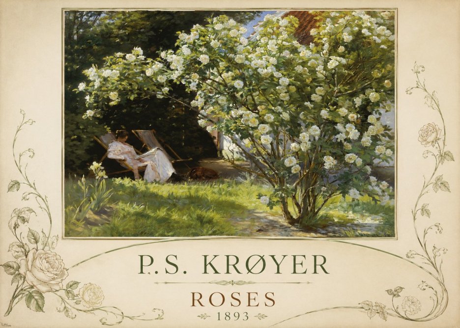P.S. Krøyer Roses No2 - Poszter