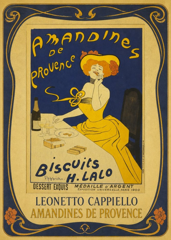 Leonetto Cappiello Amandines De Provence Biscuits H. Lalo III No1 - Poszter