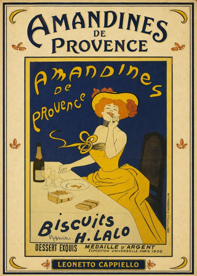 Leonetto Cappiello Amandines De Provence Biscuits H. Lalo III No3 - Poszter