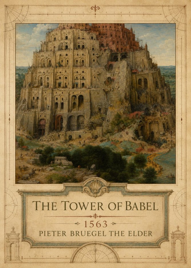 Pieter Bruegel The Tower of Babel XVII No3 - Poszter