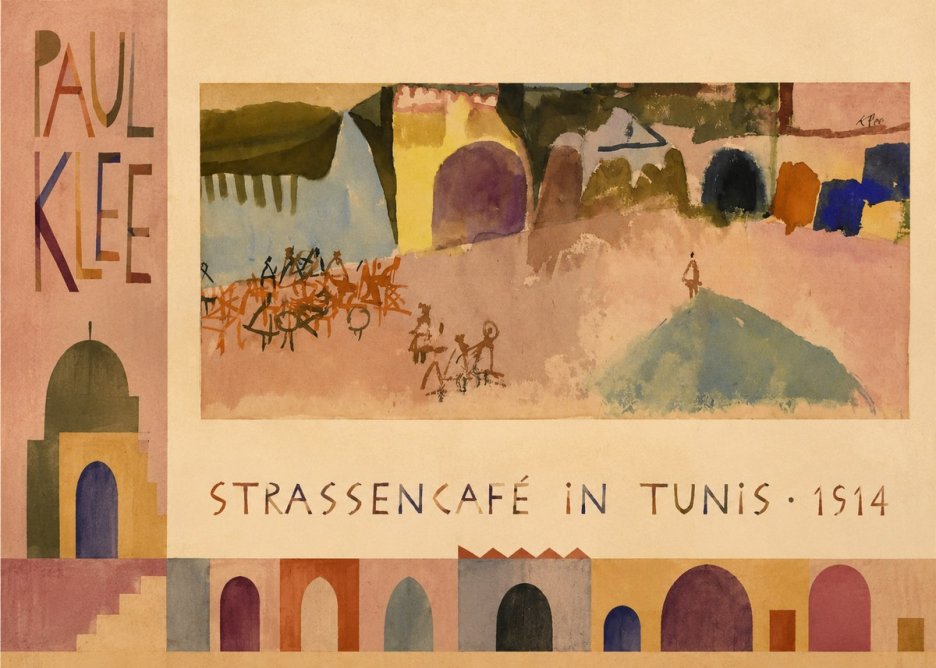 Paul Klee Strassencafé in Tunis · 1914 No2 - Poszter