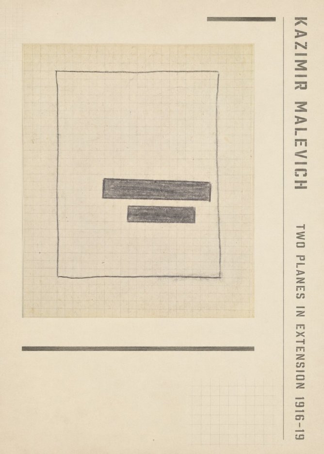 Kazimir Malevich Two Planes in Extension No2 - Poszter