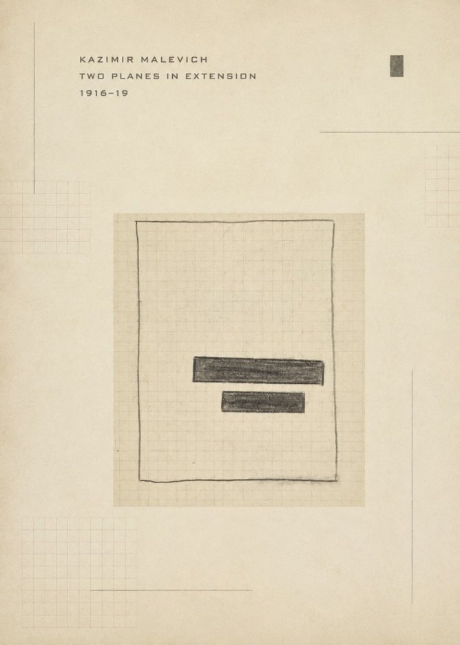 Kazimir Malevich Two Planes in Extension No3 - Poszter