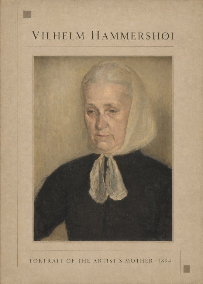 Vilhelm Hammershøi Portrait of the Artist's Mother · 1894 No1 - Poszter