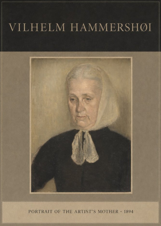 Vilhelm Hammershøi Portrait of the Artist's Mother · 1894 No4 - Poszter