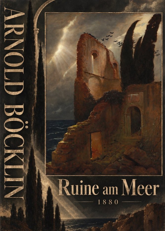 Arnold Böcklin Ruine Am Meer II No5 - Poszter
