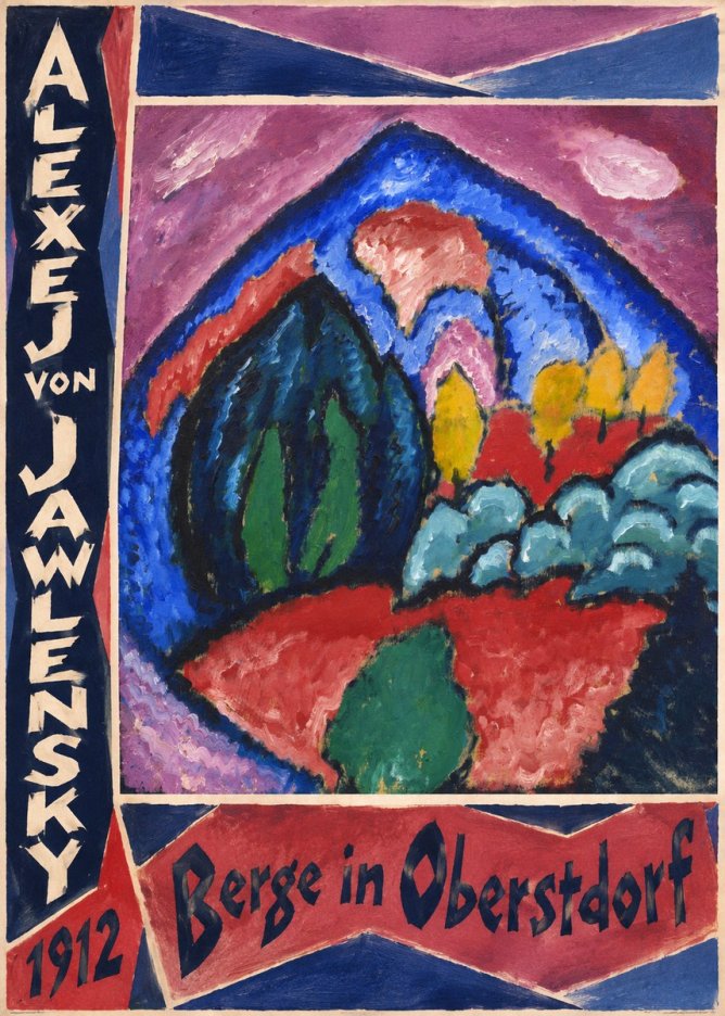 Alexej von Jawlensky Berge in Oberstdorf No4 - Poszter