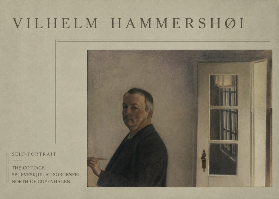 Vilhelm Hammershøi Self-portrait. the Cottage Spurveskjul at Sorgenfri, North of Copenhagen No4 - Poszter