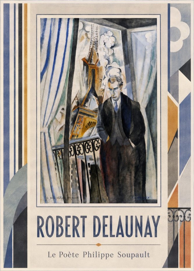 Robert Delaunay Le Poète Philippe Soupault No1 - Poszter