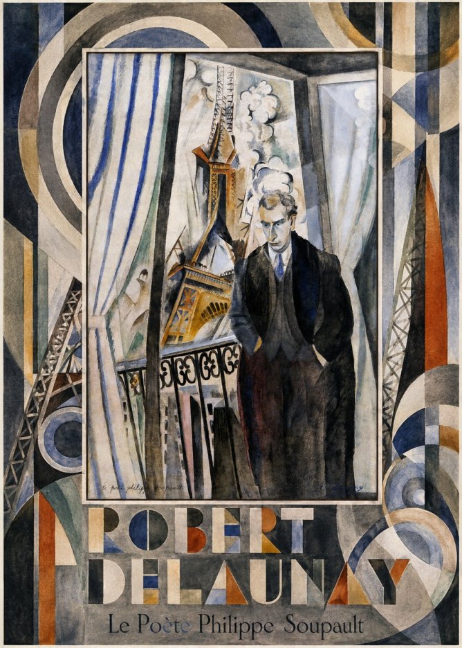 Robert Delaunay Le Poète Philippe Soupault No4 - Poszter