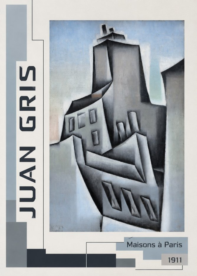 Juan Gris Maisons À Paris No2 - Poszter