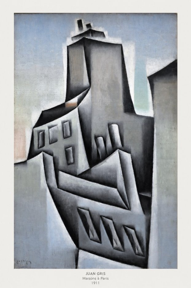 Juan Gris Maisons À Paris No6 - Poszter