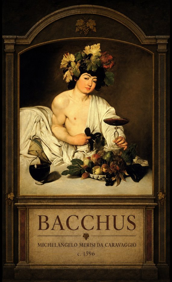 Michelangelo Merisi da Caravaggio Bacchus III No3 - Poszter