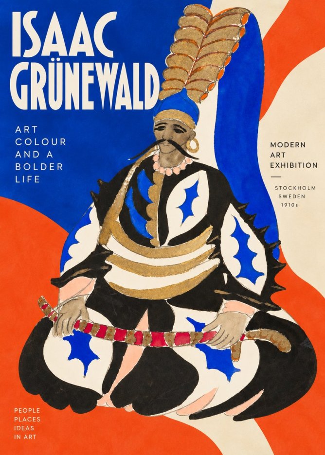 Isaac Grünewald Figure in Oriental Costume No2 - Poszter