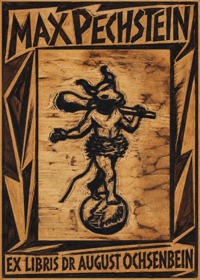 Max Pechstein Ex Libris Dr August Ochsenbein No1 - Poszter