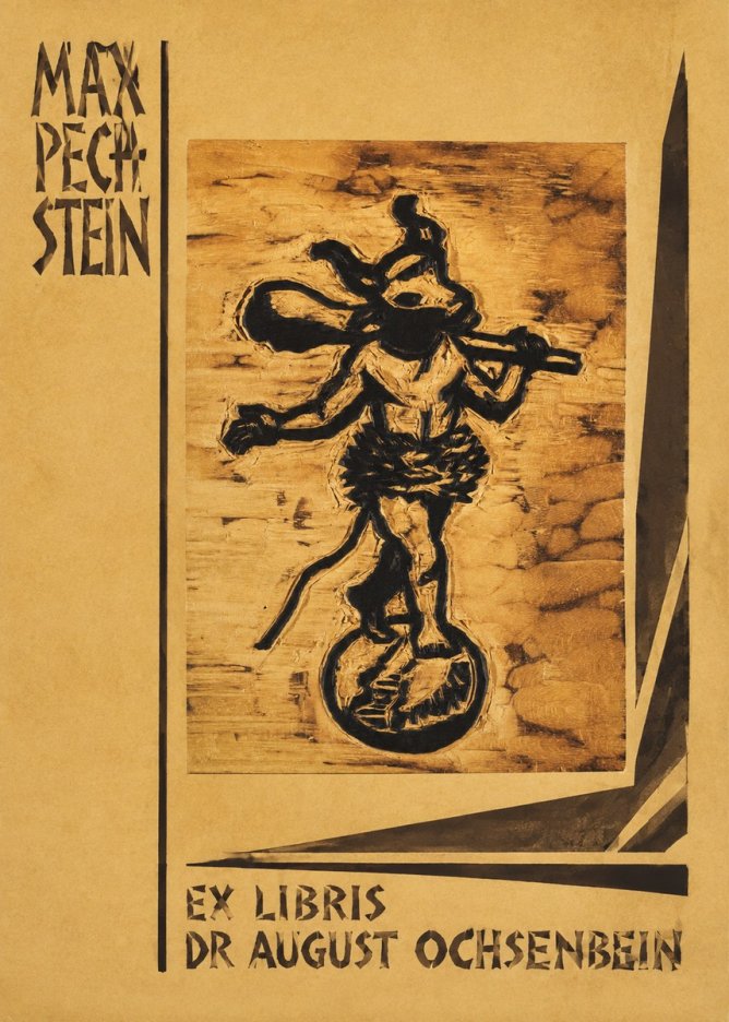 Max Pechstein Ex Libris Dr August Ochsenbein No2 - Poszter