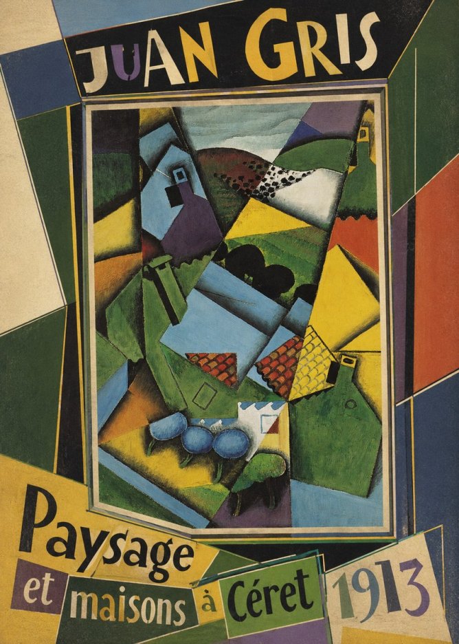 Juan Gris Paysage Et Maisons À Céret No5 - Poszter
