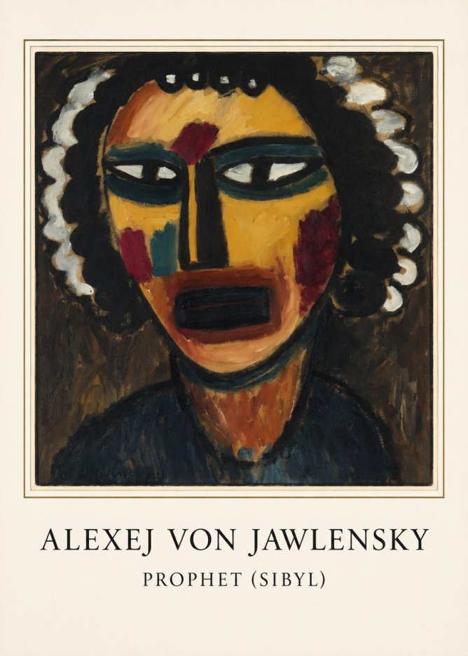 Alexej von Jawlensky Prophet (Sibil) No3 - Poszter