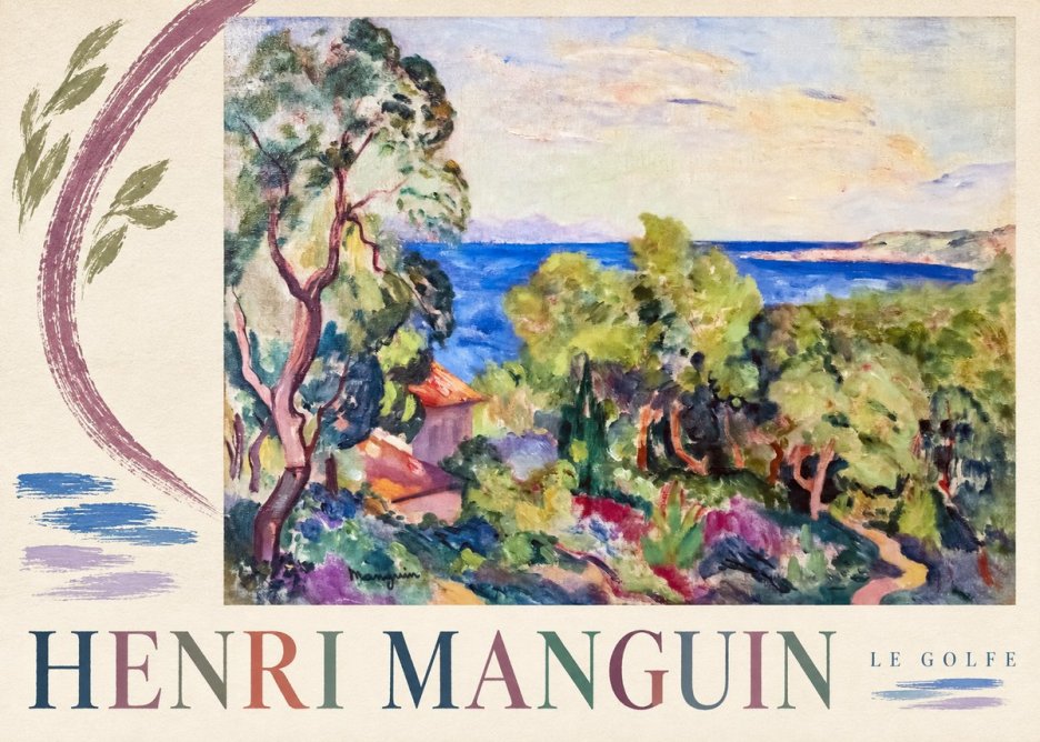 Henri Manguin Le Golfe No3 - Poszter