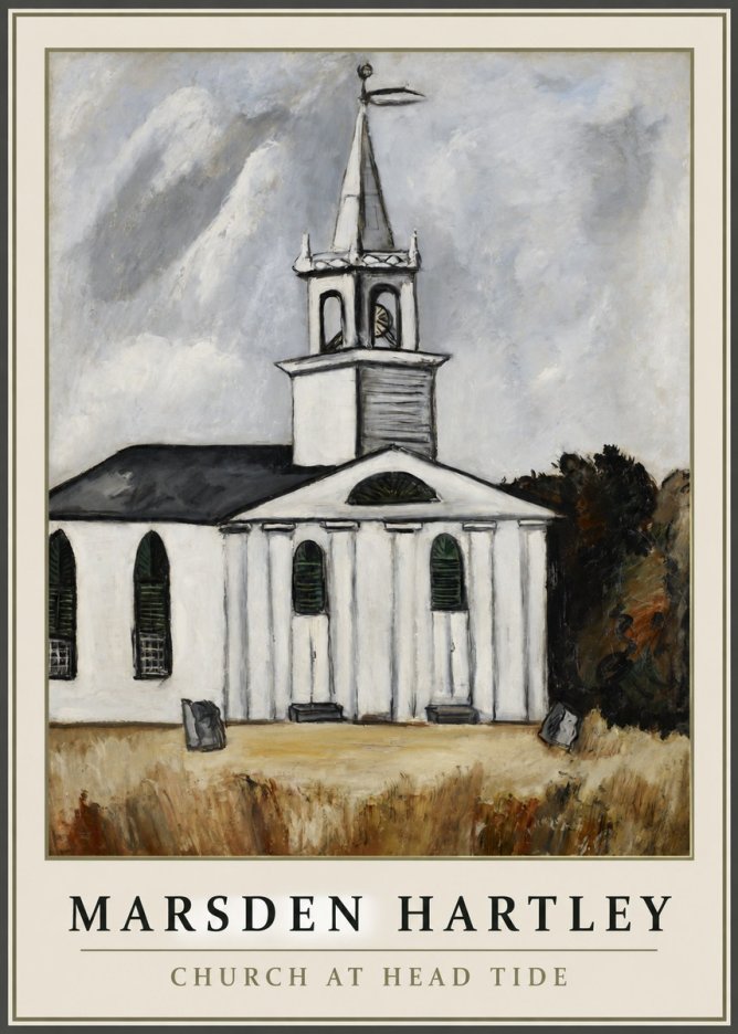 Marsden Hartley Church at Head Tide No1 - Poszter