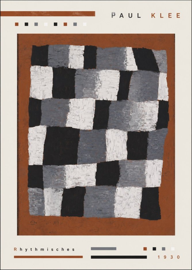 Paul Klee Rhythmisches No3 - Poszter