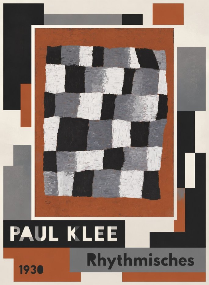 Paul Klee Rhythmisches No4 - Poszter