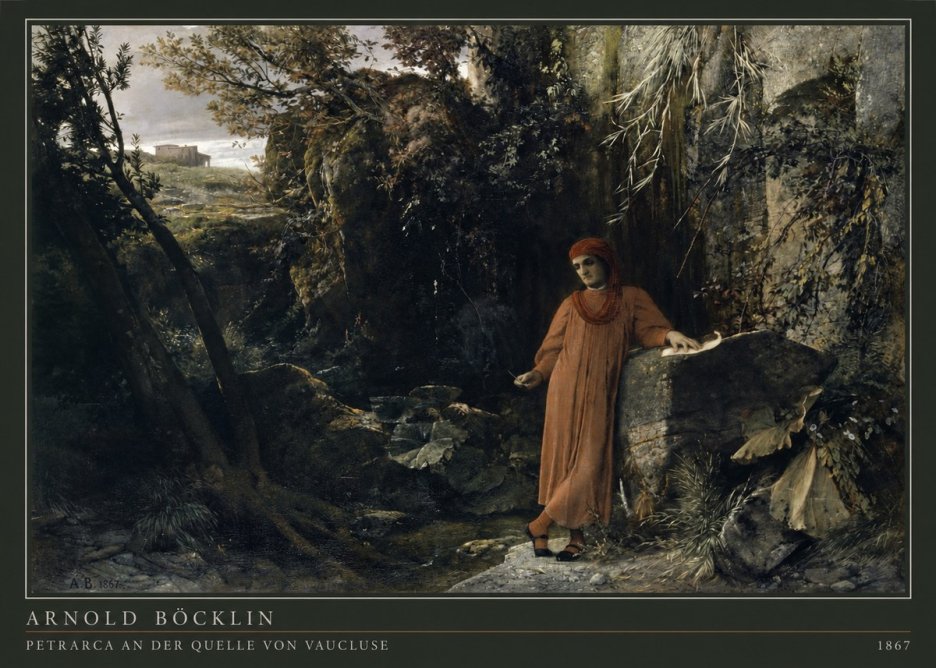 Arnold Böcklin Petrarca an Der Quelle Von Vaucluse No4 - Poszter
