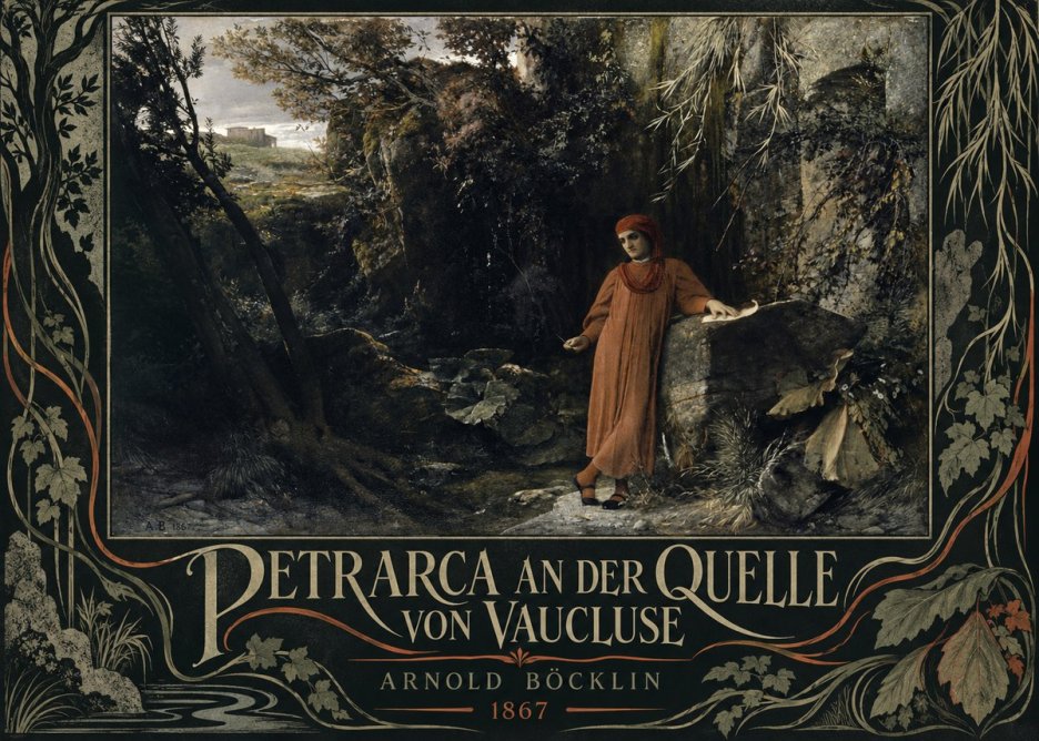 Arnold Böcklin Petrarca an Der Quelle Von Vaucluse No5 - Poszter