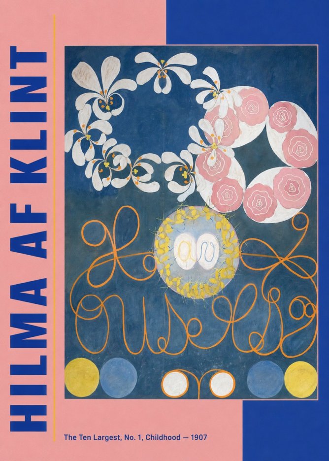 Hilma af Klint The Ten Largest, No. 1, Childhood I No3 - Poszter