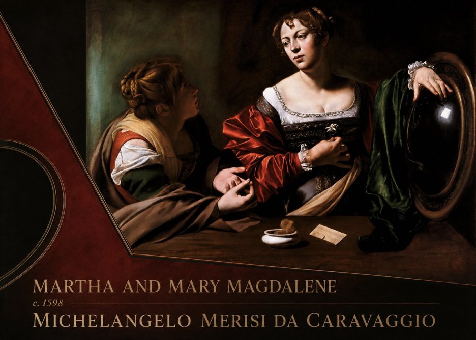 Michelangelo Merisi da Caravaggio Martha and Mary Magdalene No4 - Poszter
