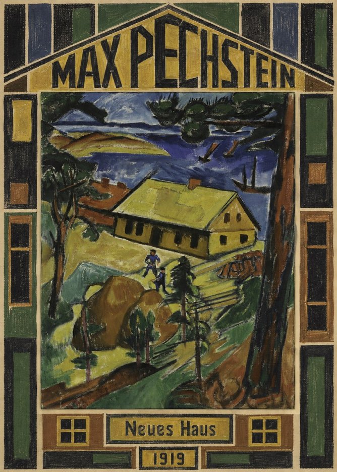Max Pechstein Neues Haus No5 - Poszter