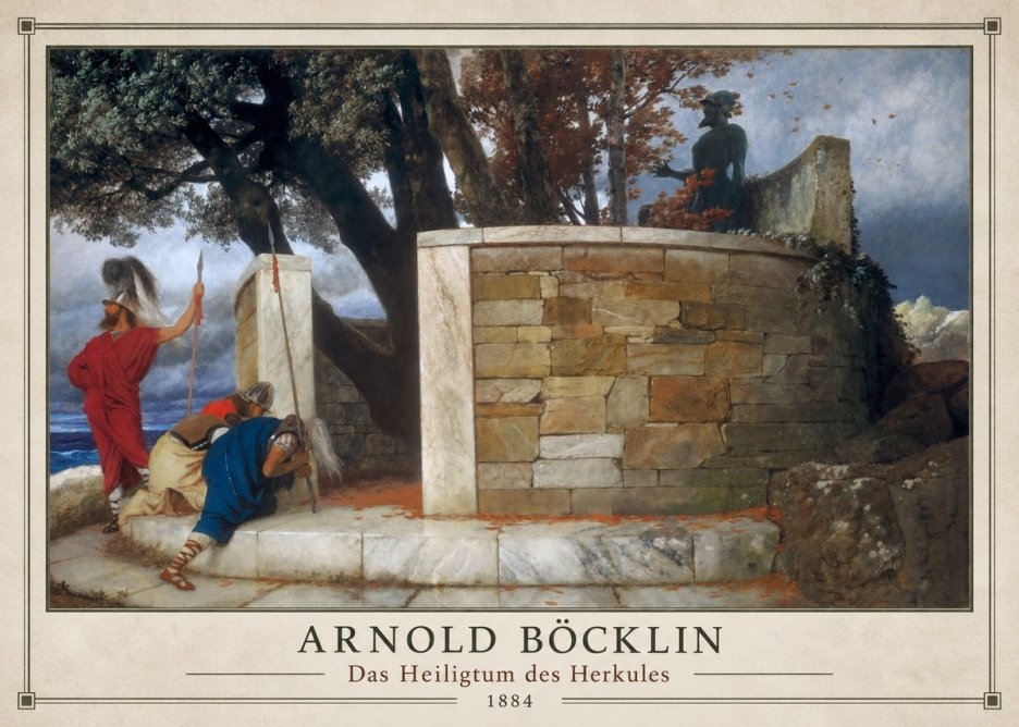 Arnold Böcklin Das Heiligtum Des Herkules II No1 - Poszter