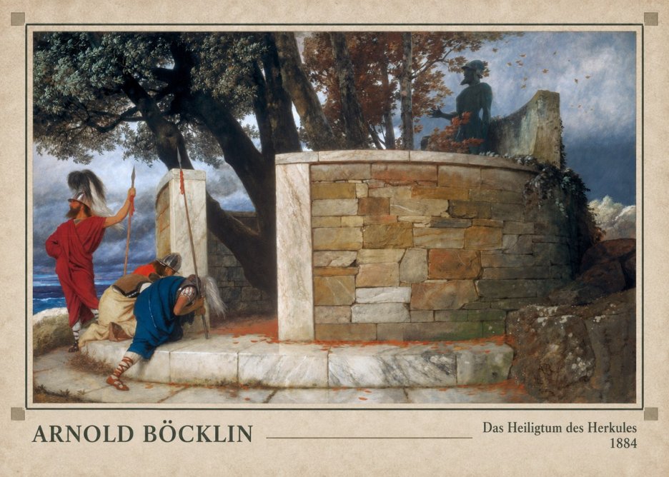 Arnold Böcklin Das Heiligtum Des Herkules II No3 - Poszter