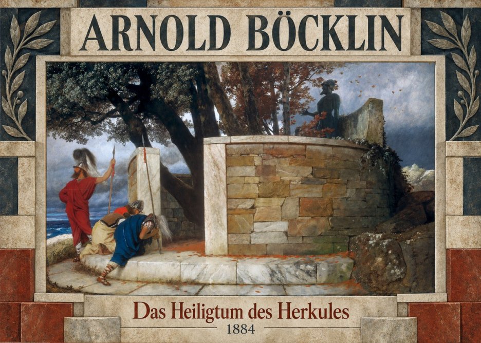 Arnold Böcklin Das Heiligtum Des Herkules II No5 - Poszter