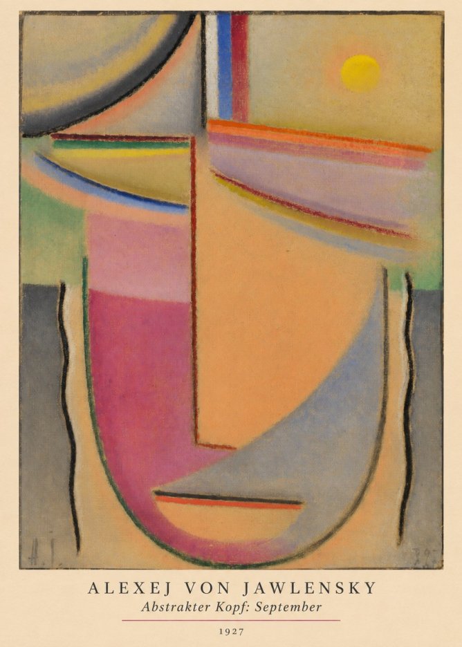 Alexej von Jawlensky Abstrakter Kopf: September No6 - Poszter