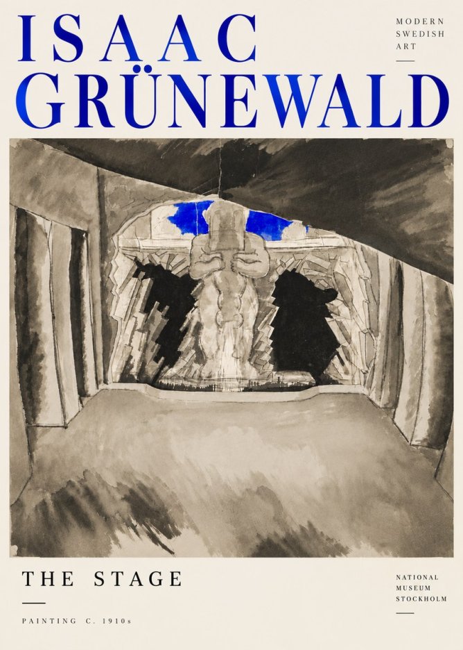 Isaac Grünewald The Stage No6 - Poszter