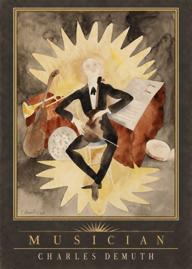 Charles Demuth Musician No2 - Poszter