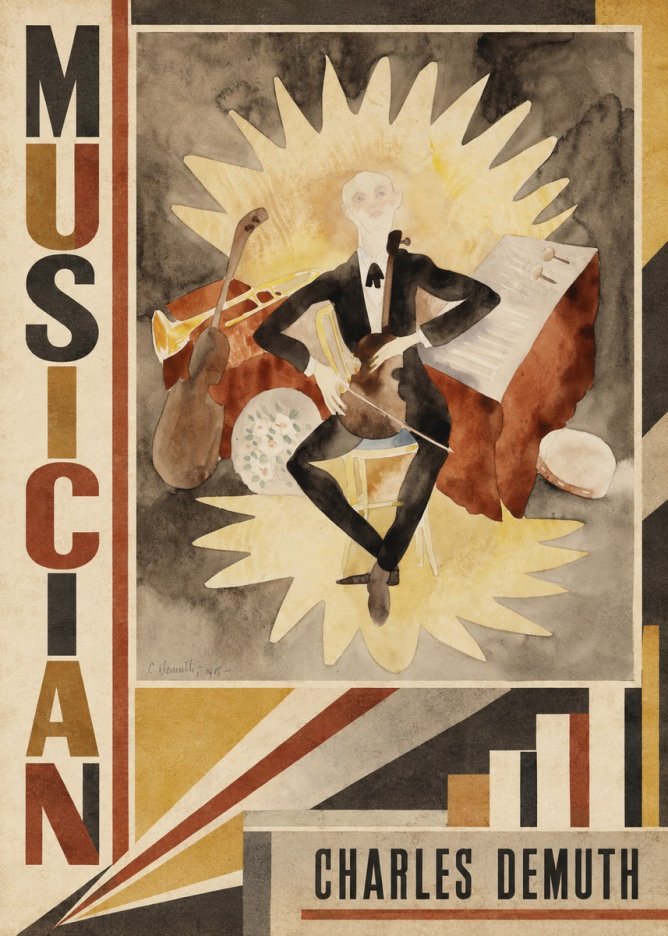 Charles Demuth Musician No3 - Poszter